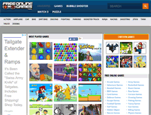 Tablet Screenshot of freeonlinegames.net